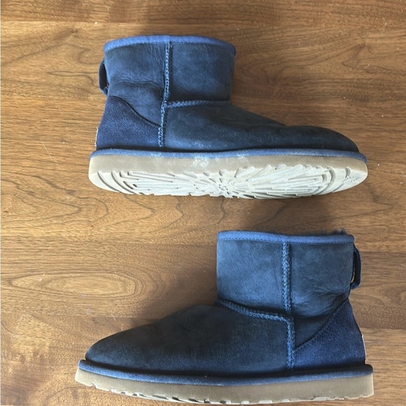 UGG classic mini 2 Navy suede sheepskin water resistant Y2K throwback - Picture 6 of 13